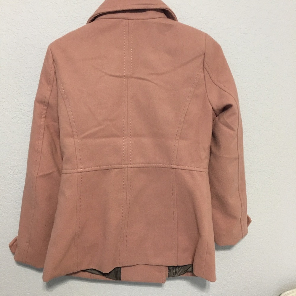 Nordstrom Thread and Supply Pink Pea Coat - Picture 6 of 7